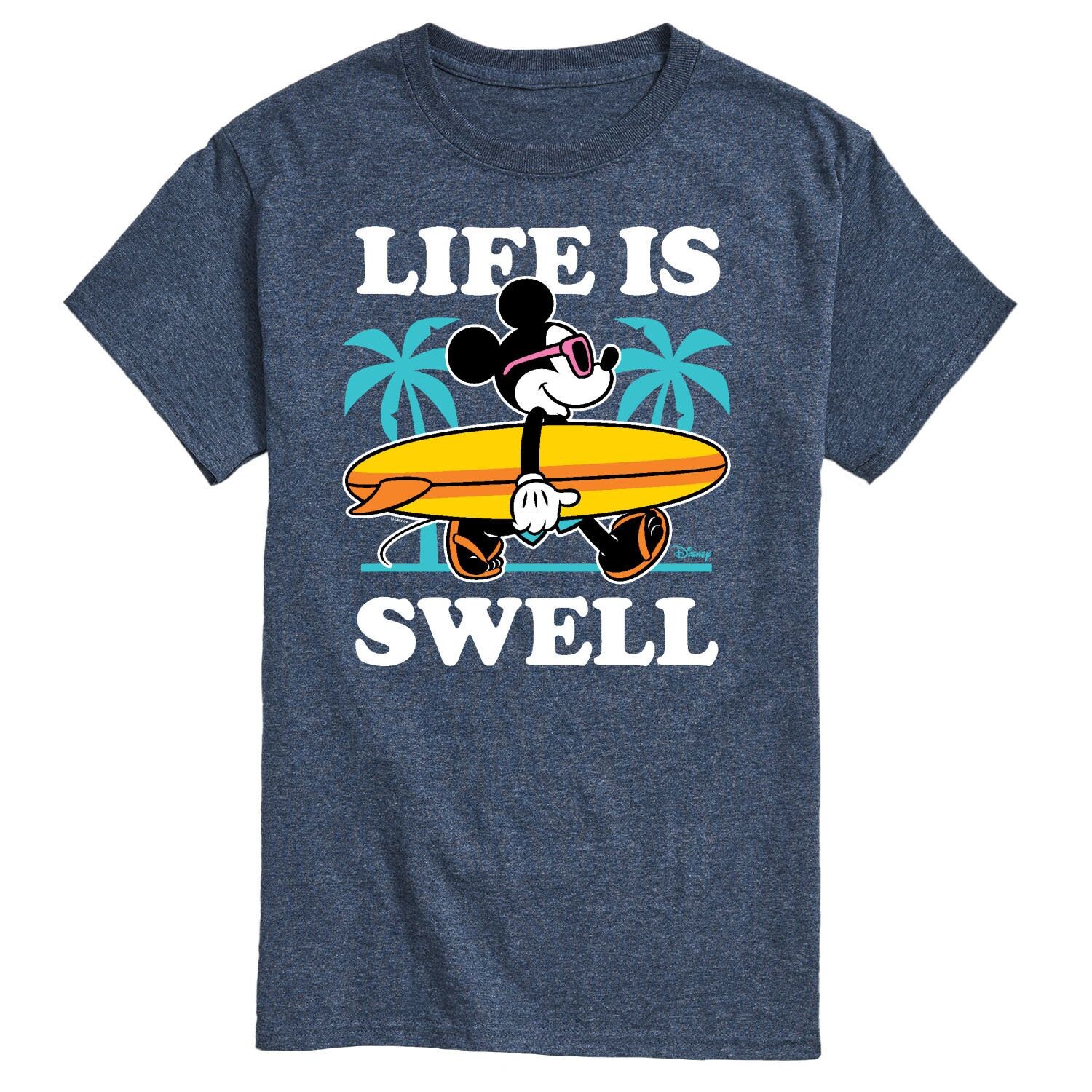 Мужская футболка Disney's с изображением Микки Мауса и пальмами «Life Is Swell» Licensed Character
Мужская футболка Disney's с изображением Микки Мауса и пальмами «Life Is Swell» Licensed Character
