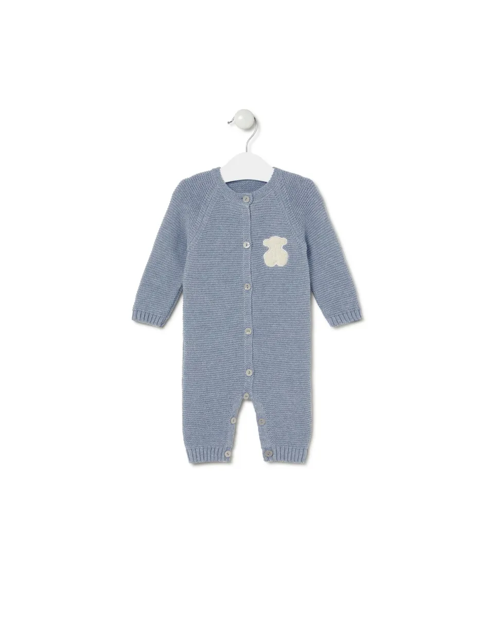 Детский комбинезон из органического хлопка с трикотажным узором и изображением медвежонка Tous, светло-голубой
Детский комбинезон из органического хлопка с трикотажным узором и изображением медвежонка Tous, светло-голубой