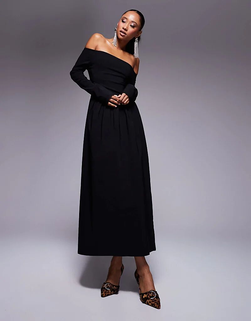 Платье миди с длинными рукавами bengaline bardot черного цвета ASOS DESIGN
Платье миди с длинными рукавами bengaline bardot черного цвета ASOS DESIGN