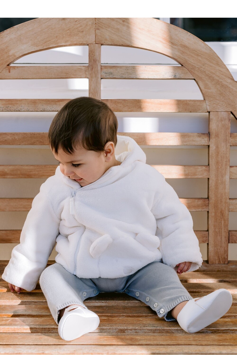 Флисовая куртка цвета слоновой кости с глубоким ворсом капюшоном и объемным плюшевым мишкой Emile Et Rose, белый
Флисовая куртка цвета слоновой кости с глубоким ворсом капюшоном и объемным плюшевым мишкой Emile Et Rose, белый