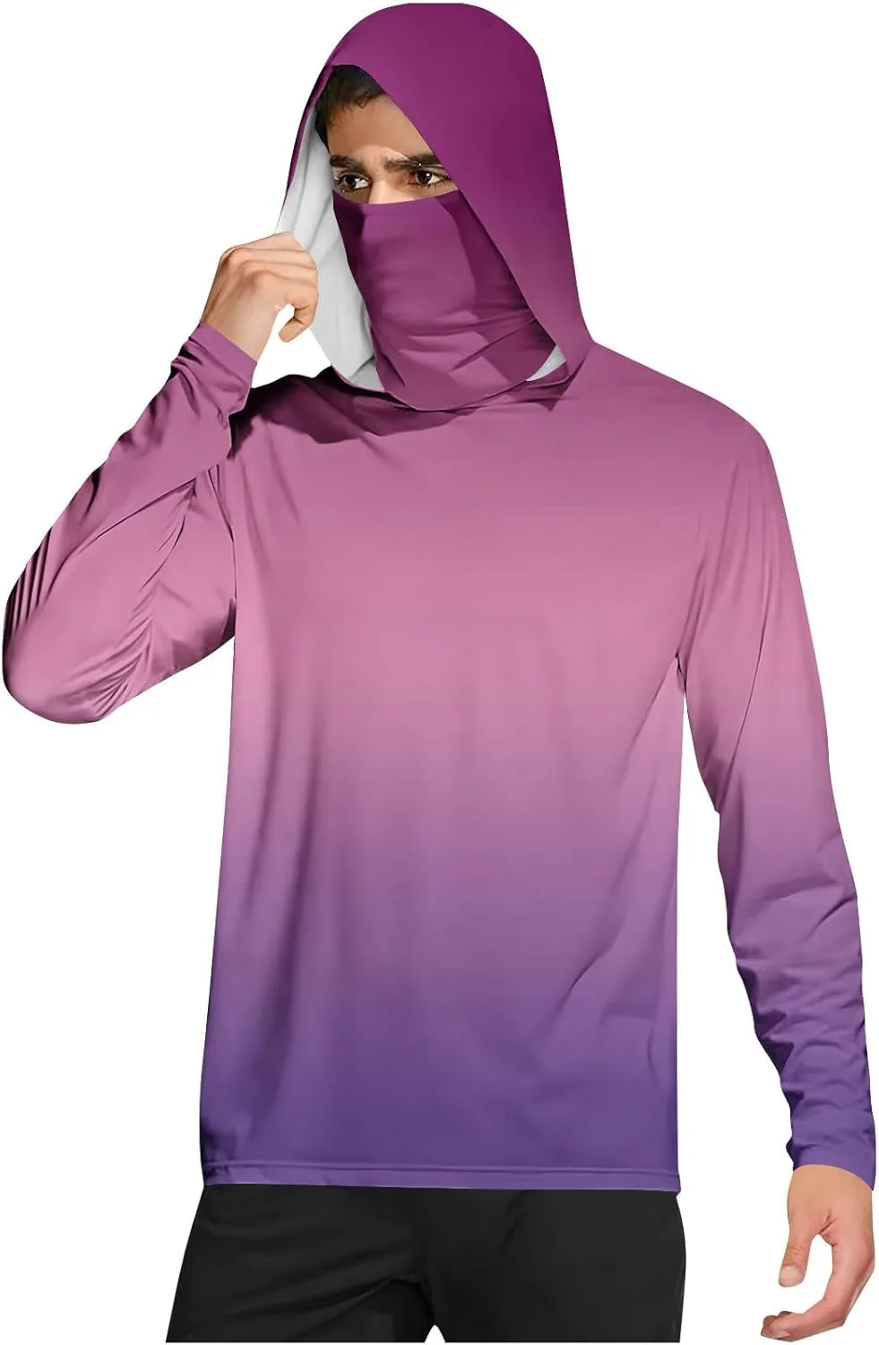 Мужская толстовка с капюшоном и маской для рыбалки, UPF 50
Мужская толстовка с капюшоном и маской для рыбалки, UPF 50