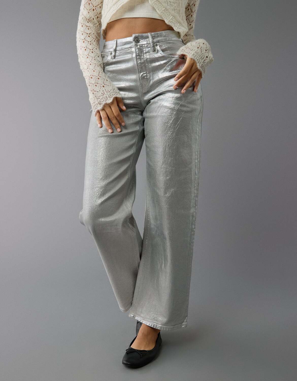 Эластичные джинсы с завышенной талией и прямым кроем American Eagle Outfitters, Crystal Ice
Эластичные джинсы с завышенной талией и прямым кроем American Eagle Outfitters, Crystal Ice