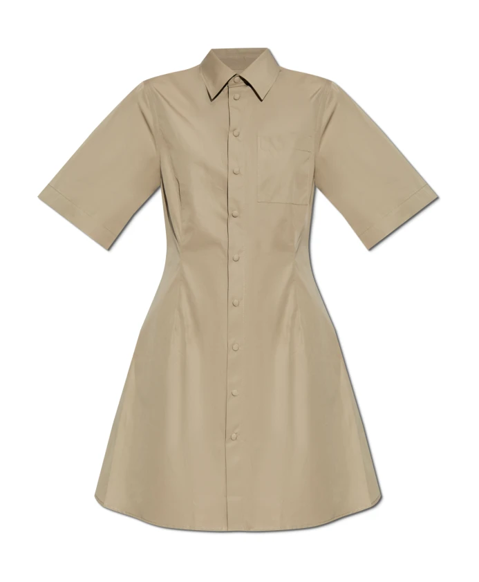 Короткое платье-рубашка Ami Paris, бежевый
Короткое платье-рубашка Ami Paris, бежевый