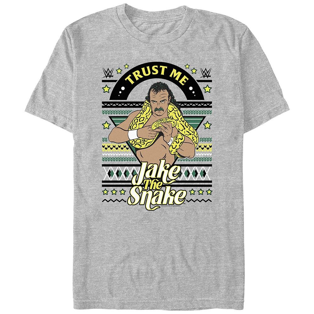Рождественский свитер Big & Tall WWE Jake The Snake, футболка с рисунком Licensed Character, цвет Athletic Heather
Рождественский свитер Big & Tall WWE Jake The Snake, футболка с рисунком Licensed Character, цвет Athletic Heather