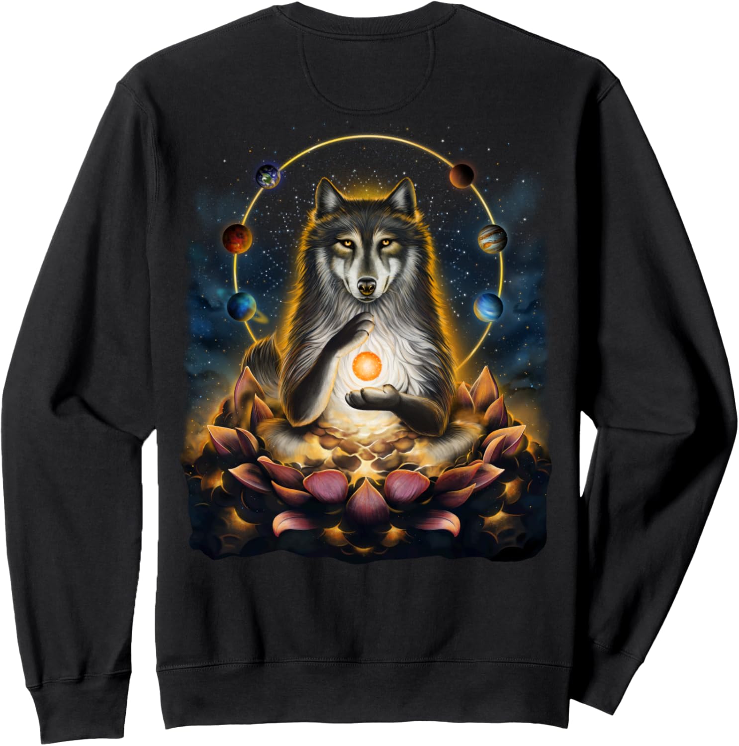 Суперпростая толстовка с изображением чистой земли, рая, цветка лотоса, космического волка-тряпичной куклы Fox Republic Design, черный
Суперпростая толстовка с изображением чистой земли, рая, цветка лотоса, космического волка-тряпичной куклы Fox Republic Design, черный