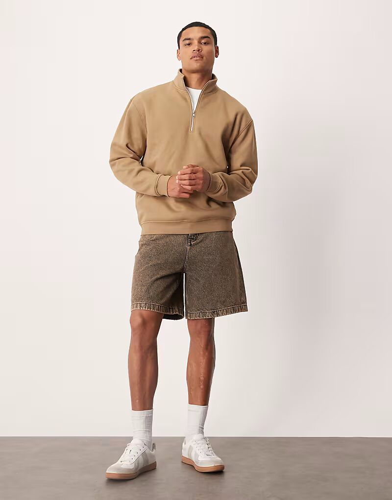 Джинсовые шорты средней длины коричневого цвета Asos Design
Джинсовые шорты средней длины коричневого цвета Asos Design