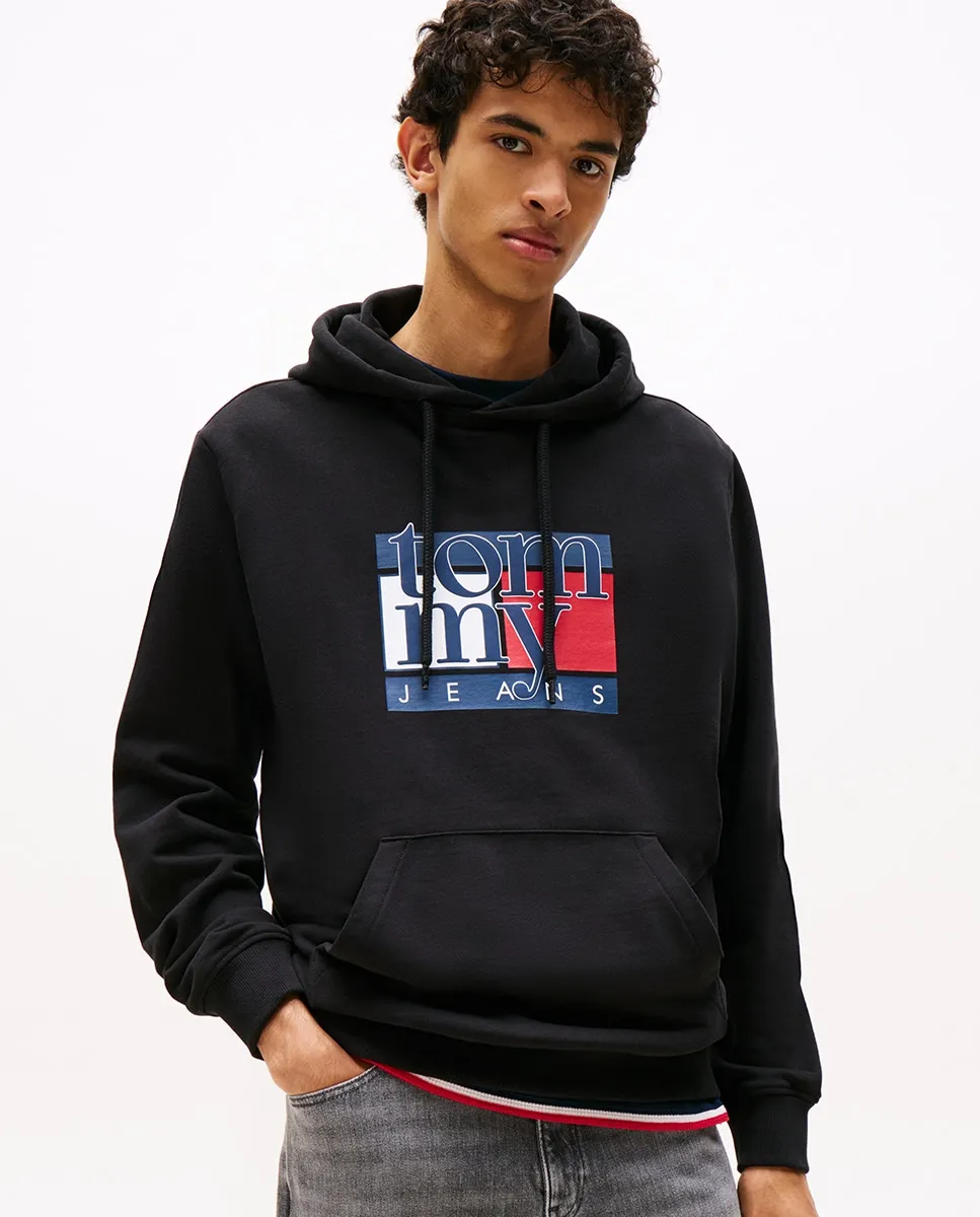 Мужская толстовка стандартного кроя с капюшоном Tommy Jeans, черный
Мужская толстовка стандартного кроя с капюшоном Tommy Jeans, черный