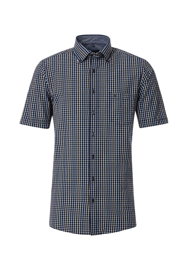 Повседневная рубашка с коротким рукавом в клетку удобная посадка Casamoda, синий
Повседневная рубашка с коротким рукавом в клетку удобная посадка Casamoda, синий