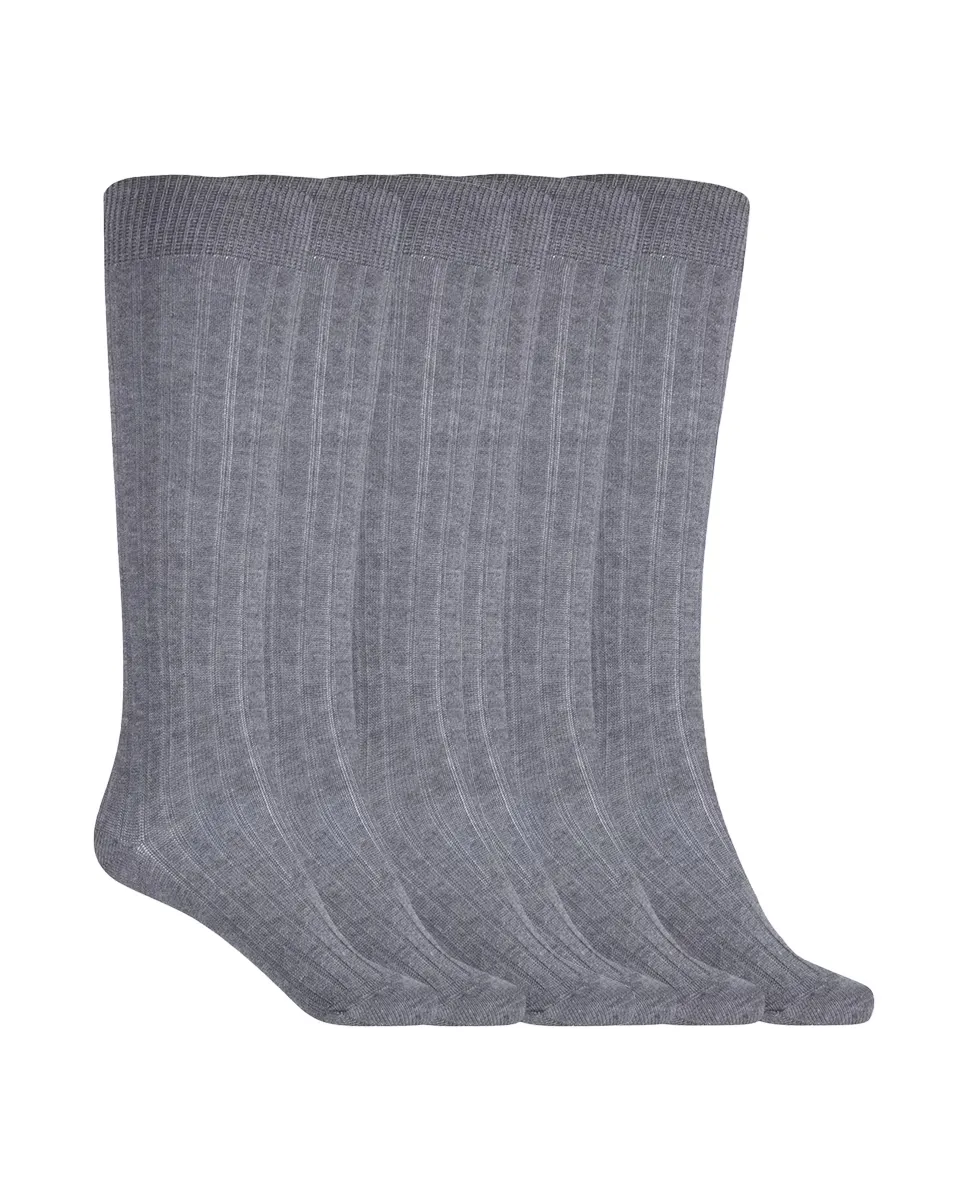 Набор из 6 пар хлопковых носков в рубчик Basix Punto Blanco, серый
Набор из 6 пар хлопковых носков в рубчик Basix Punto Blanco, серый