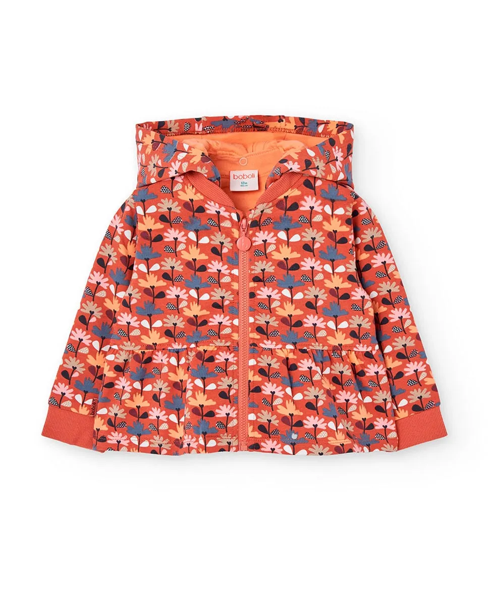Детская флисовая куртка с капюшоном и крупным принтом Boboli, оранжевый
Детская флисовая куртка с капюшоном и крупным принтом Boboli, оранжевый