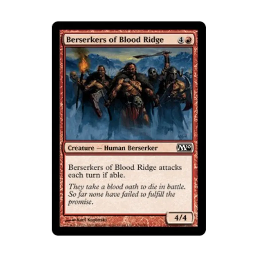 CCG Берсерки Кровавого Хребта (клавиша C), MTG - Magic 2010
CCG Берсерки Кровавого Хребта (клавиша C), MTG - Magic 2010