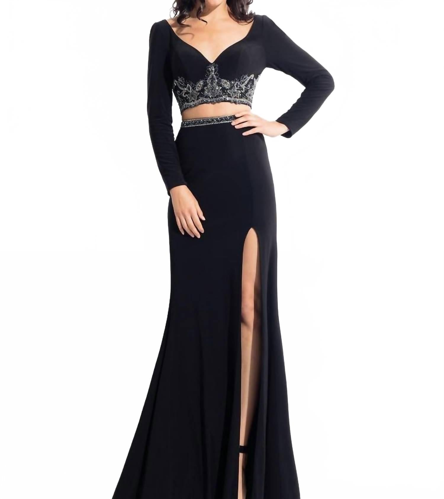 Длинный рукав Джерси Двухкомпонентное платье Черное RACHEL ALLAN
Длинный рукав Джерси Двухкомпонентное платье Черное RACHEL ALLAN