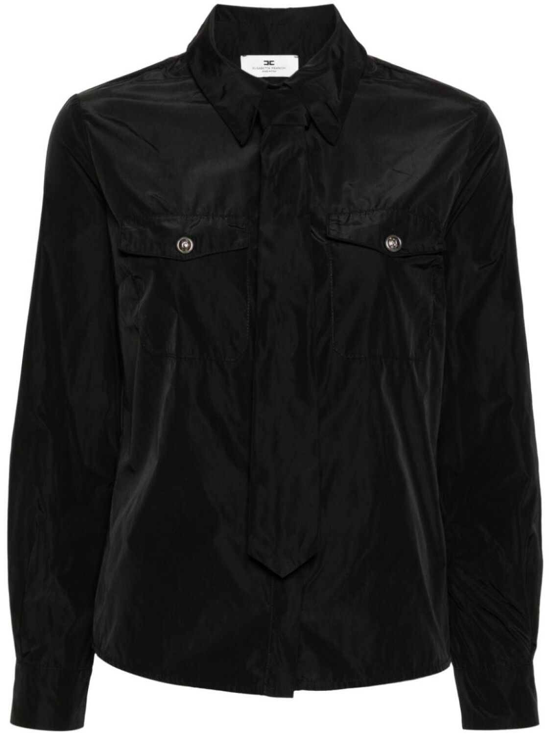 Elisabetta Franchi рубашка со съемным галстуком, черный
Elisabetta Franchi рубашка со съемным галстуком, черный