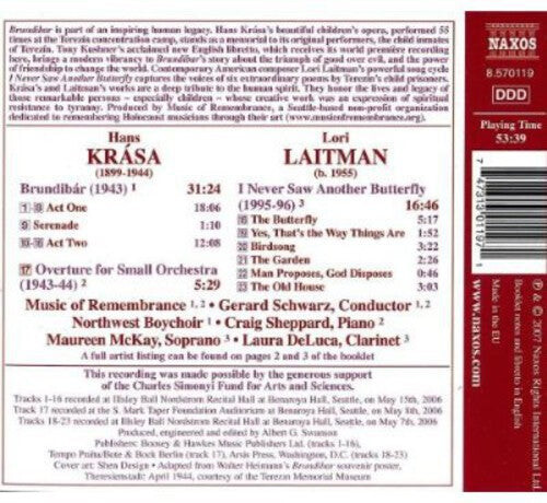 CD диск Krasa / Northwest Boy Choir / Sheppard / Deluca: Brundibar
CD диск Krasa / Northwest Boy Choir / Sheppard / Deluca: Brundibar