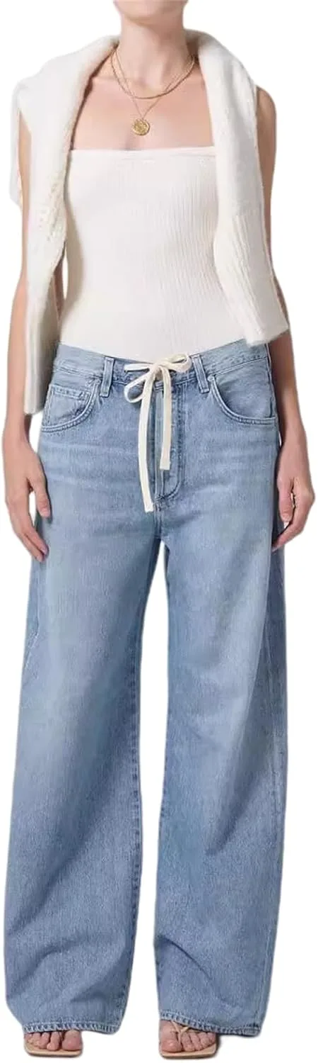 Женские джинсы Wide Leg с завязками, прямые, потертые
Женские джинсы Wide Leg с завязками, прямые, потертые