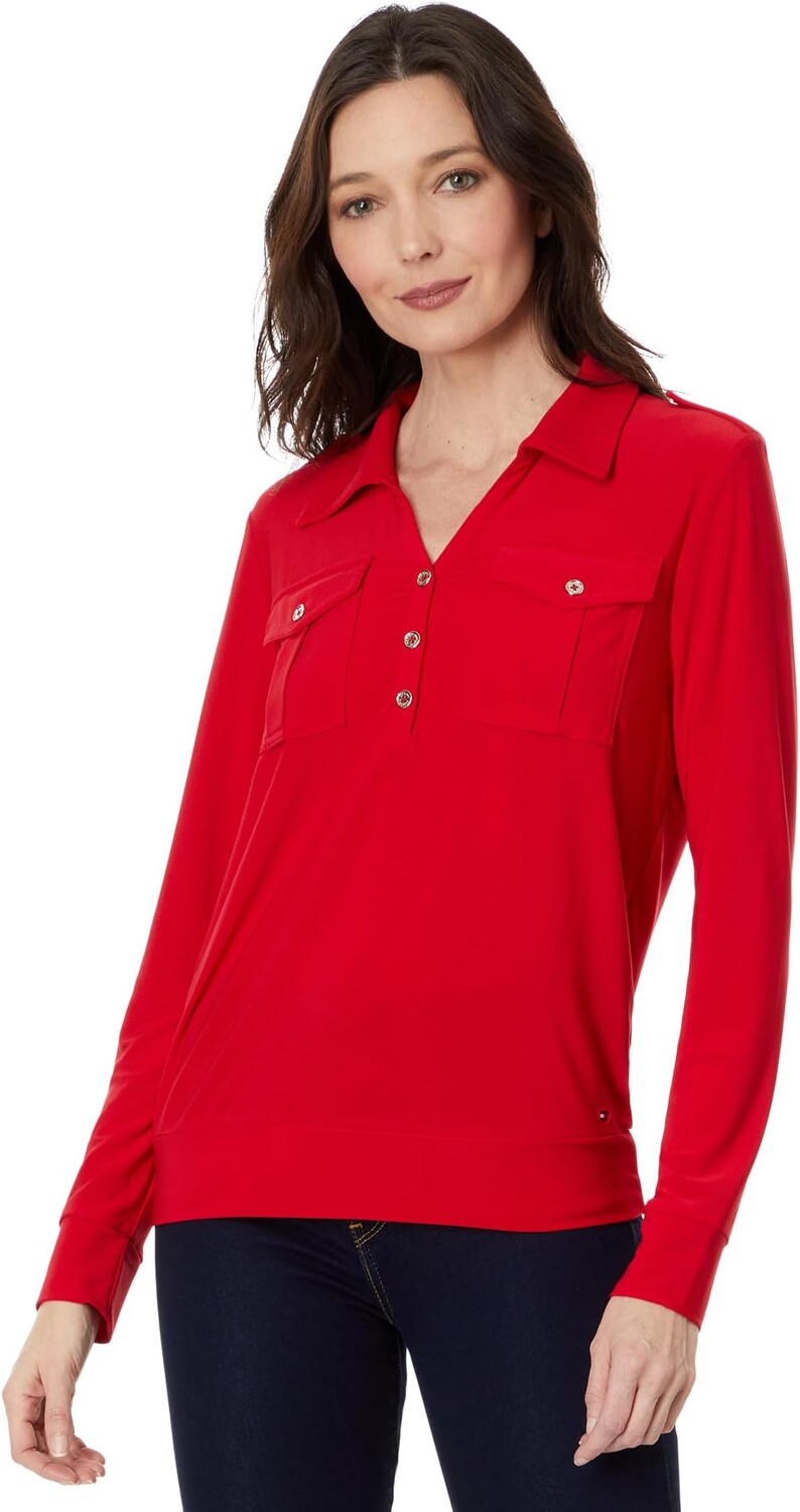 Толстовка Tommy Hilfiger Long Sleeve Utility Top, цвет Scarlet
Толстовка Tommy Hilfiger Long Sleeve Utility Top, цвет Scarlet