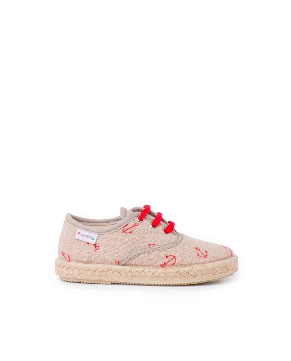 Детские парусиновые кроссовки на шнурках Pisamonas, красный
Детские парусиновые кроссовки на шнурках Pisamonas, красный