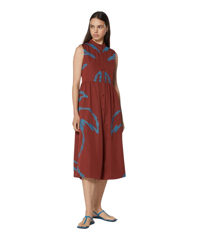 Платье миди с вышитыми мотивами Silvian Heach, коричневый
Платье миди с вышитыми мотивами Silvian Heach, коричневый