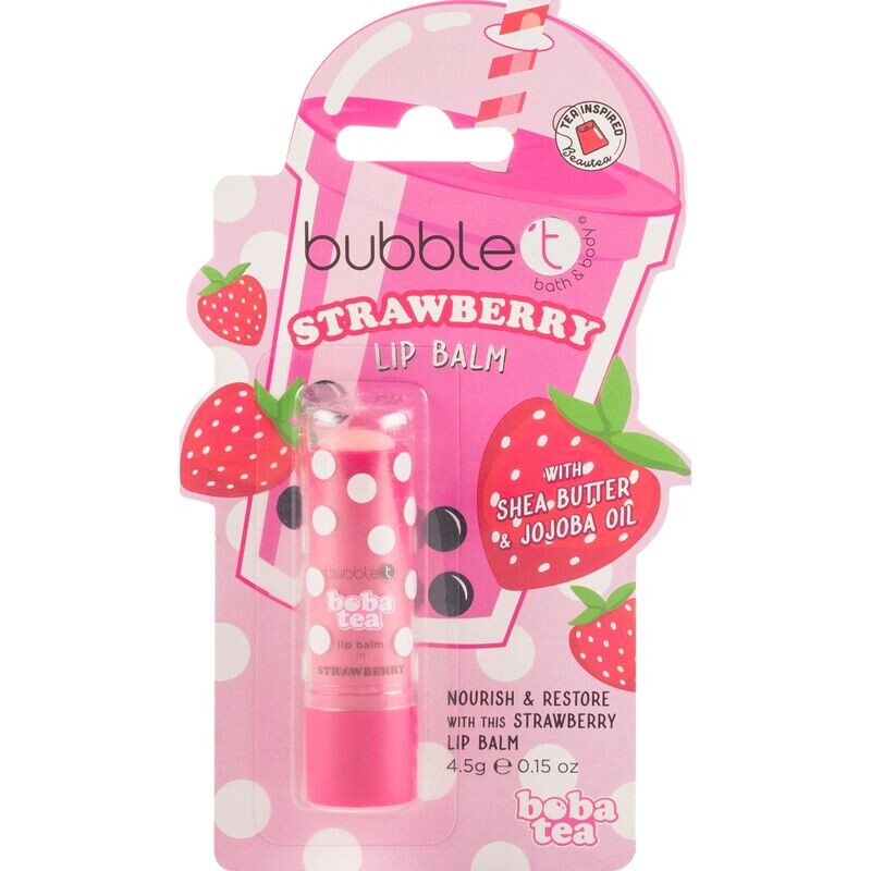 Бальзам для губ Клубника bubble t, 4,5 g
Бальзам для губ Клубника bubble t, 4,5 g