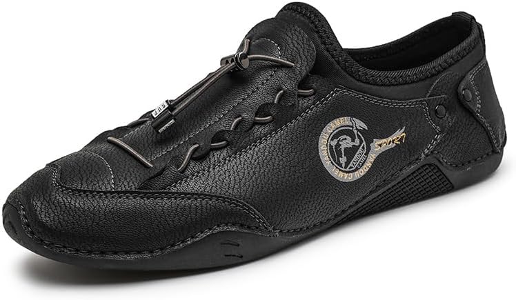 Мужские повседневные кожаные лоферы Легкие Мягкие Комфортные Оксфорды Нескользящие Дышащие Туфли для прогулок и вождения Asifn, черный
Мужские повседневные кожаные лоферы Легкие Мягкие Комфортные Оксфорды Нескользящие Дышащие Туфли для прогулок и вождения Asifn, черный