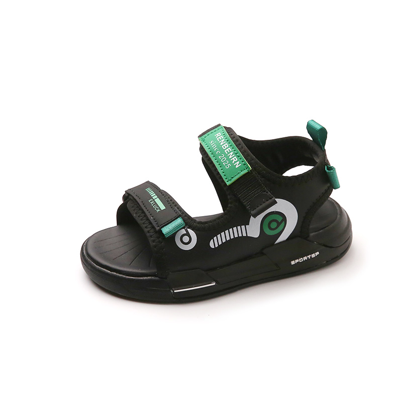 Детские сандалии с амортизацией, износостойкие, дышащие, поддерживающие KUPE, черный 
Детские сандалии с амортизацией, износостойкие, дышащие, поддерживающие KUPE, черный