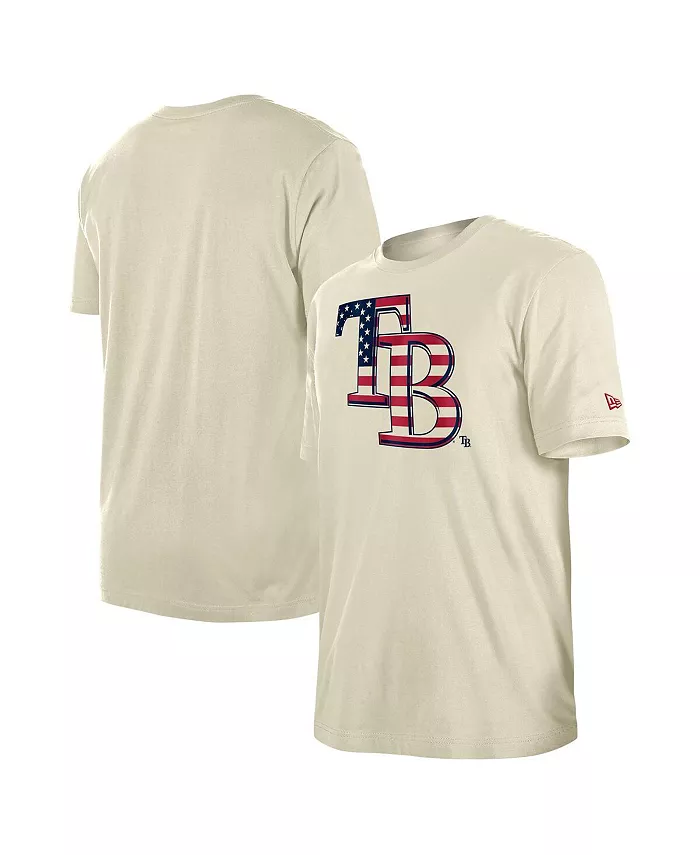 Мужская футболка Tampa Bay Rays Americana Flag Fill кремового цвета New Era
Мужская футболка Tampa Bay Rays Americana Flag Fill кремового цвета New Era