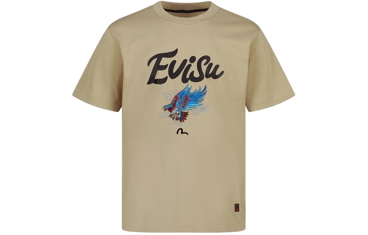 Футболка мужская бежевая Evisu, цвет Apricot 
Футболка мужская бежевая Evisu, цвет Apricot
