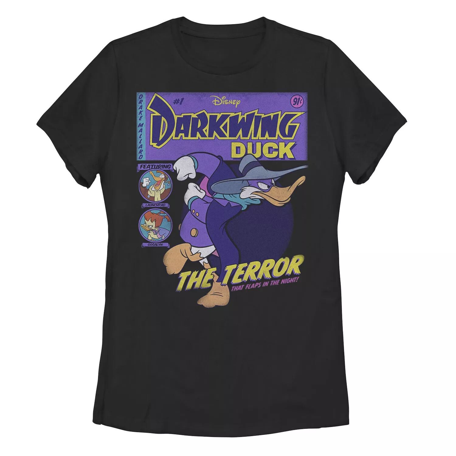 Детская футболка Disney's Darkwing Duck с обложкой комиксов и рисунком Licensed Character
Детская футболка Disney's Darkwing Duck с обложкой комиксов и рисунком Licensed Character