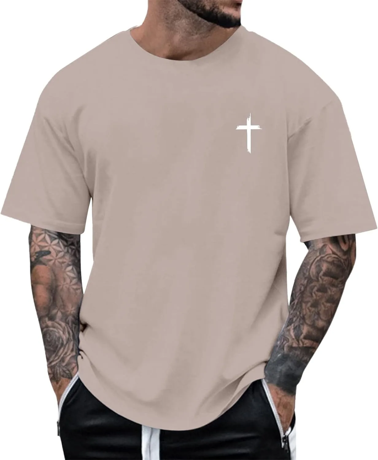 Футболка Christian с принтом креста HJINGSUN
Футболка Christian с принтом креста HJINGSUN