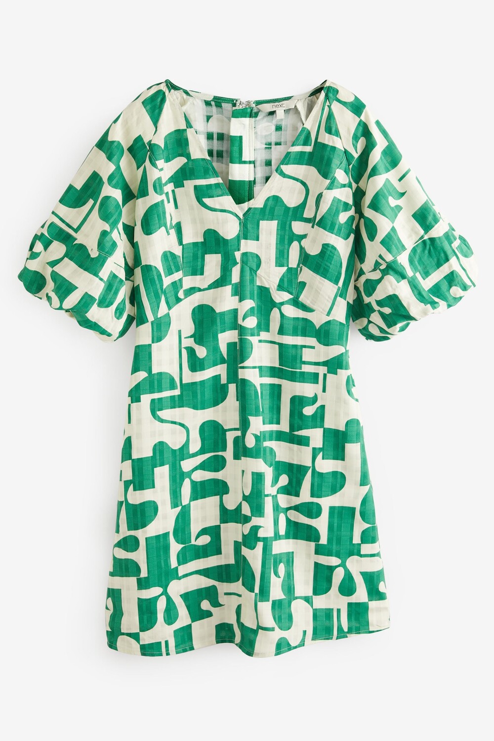 Мини-платье с V-образным вырезом и широкими рукавами Next, зеленый
Мини-платье с V-образным вырезом и широкими рукавами Next, зеленый