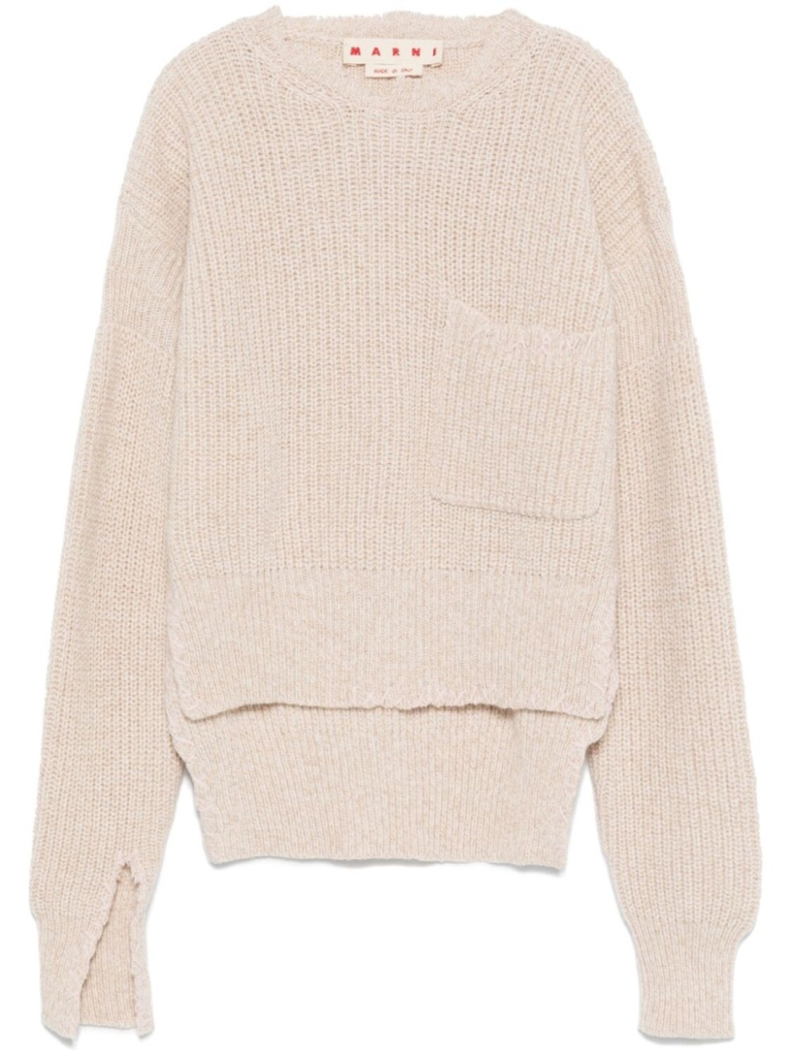 Marni свитер с вышитым логотипом, коричневый
Marni свитер с вышитым логотипом, коричневый