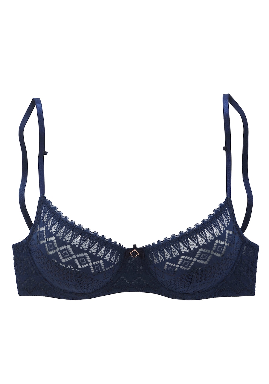 Бюстгальтер-балконет LASCANA, темно-синий
Бюстгальтер-балконет LASCANA, темно-синий