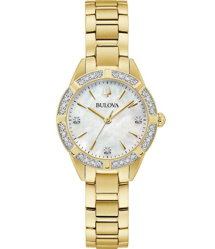 Женские часы Bulova Sutton Collection с браслетом из перламутра и кристаллами, золотой
Женские часы Bulova Sutton Collection с браслетом из перламутра и кристаллами, золотой