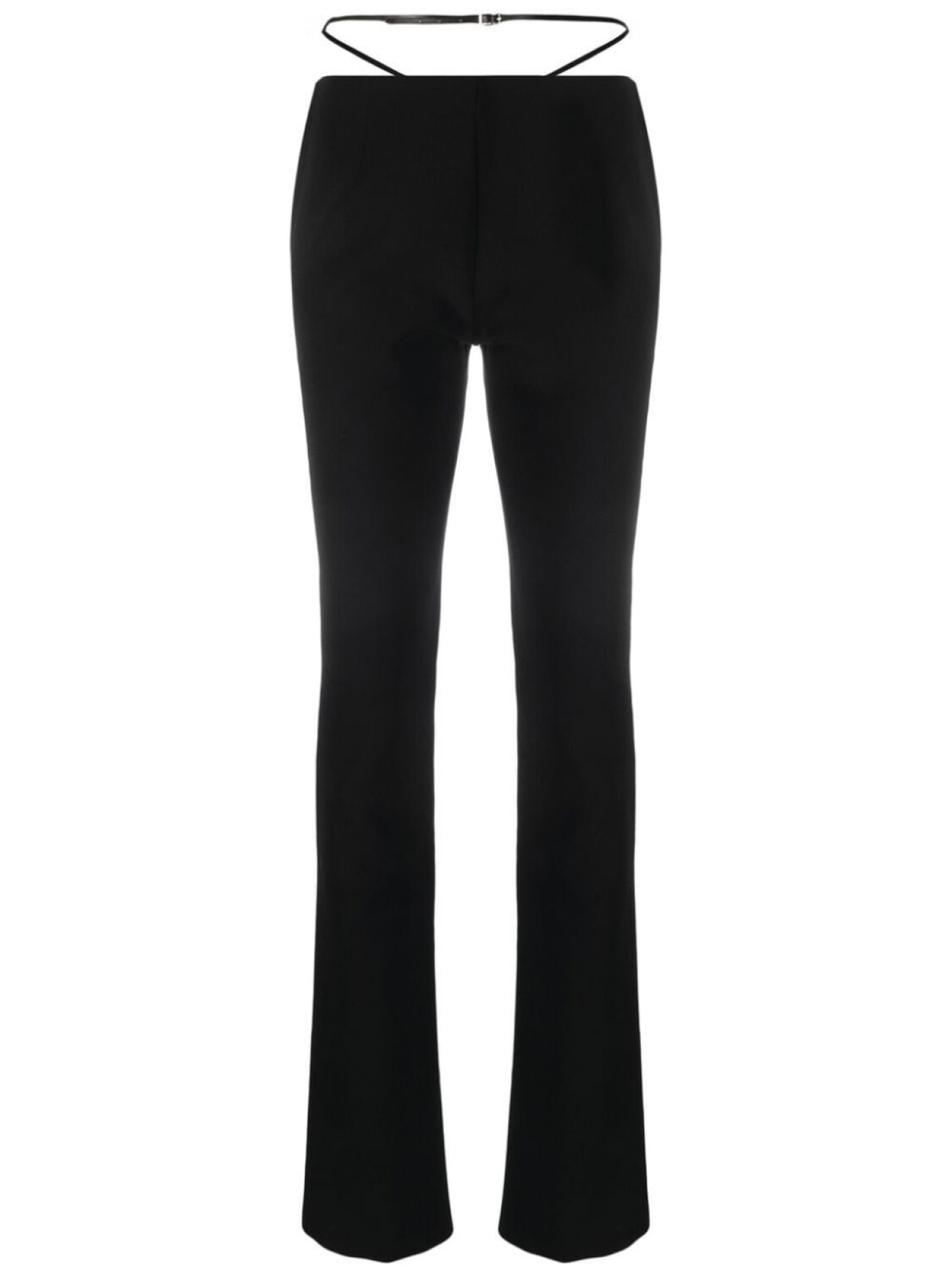 Dsquared2 strap-detail flared trousers, черный 
Dsquared2 strap-detail flared trousers, черный