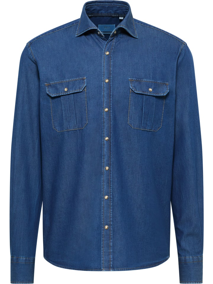 Рубашка MODERN FIT темно-синего цвета Eterna
Рубашка MODERN FIT темно-синего цвета Eterna