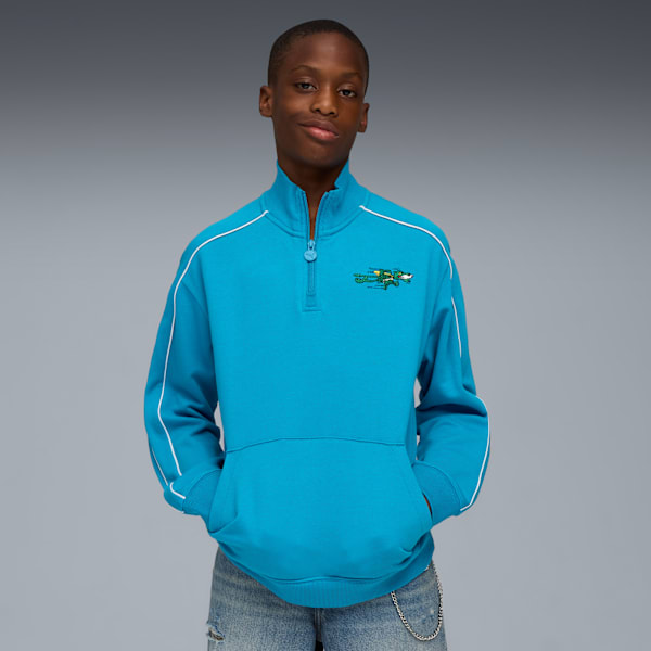 Толстовка с круглым вырезом и полумолнией для больших детей T7 Super Puma, синий
Толстовка с круглым вырезом и полумолнией для больших детей T7 Super Puma, синий