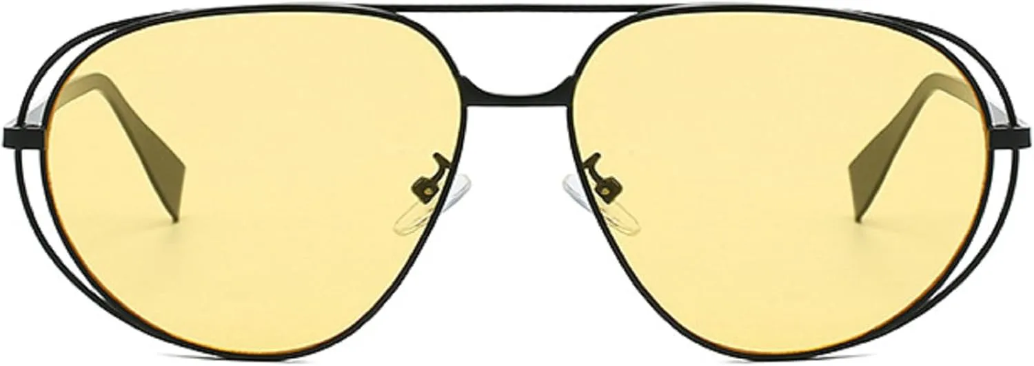 Ретро-солнцезащитные очки-пилот для женщин в стиле 70-х, модные мужские солнцезащитные очки с двойной перемычкой, стильные очки в металлической оправе mincl, C6
Ретро-солнцезащитные очки-пилот для женщин в стиле 70-х, модные мужские солнцезащитные очки с двойной перемычкой, стильные очки в металлической оправе mincl, C6