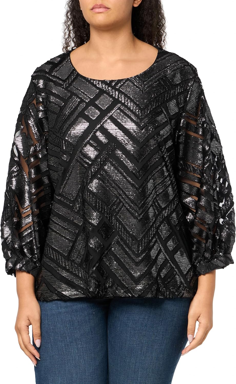 Женский топ с длинным рукавом Calvin Klein, Blk/Sil Multi
Женский топ с длинным рукавом Calvin Klein, Blk/Sil Multi