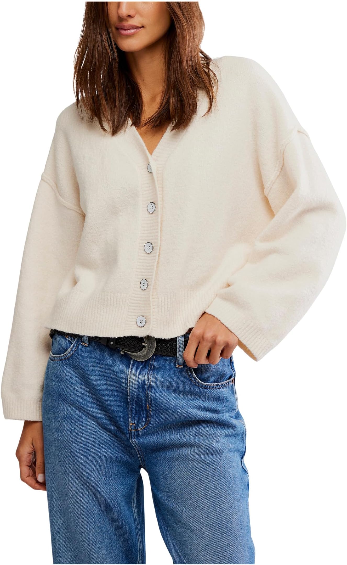 Свитер Free People Women's Cool Of The Night Cardi, Ivory
Свитер Free People Women's Cool Of The Night Cardi, Ivory