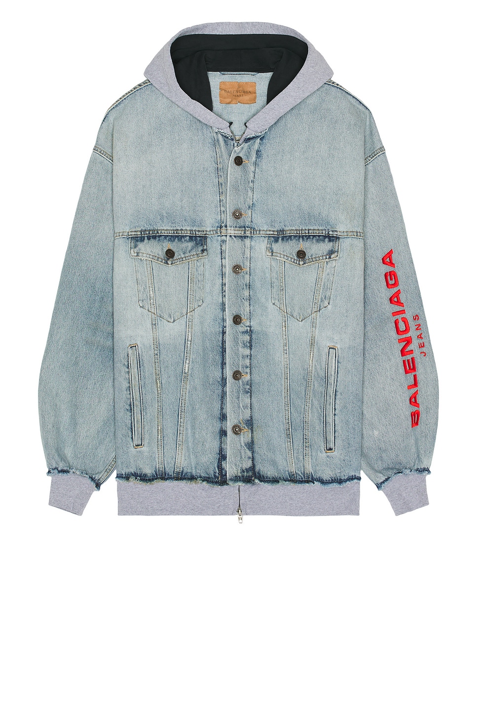 Заплатанная куртка Balenciaga, Light Blue 
Заплатанная куртка Balenciaga, Light Blue