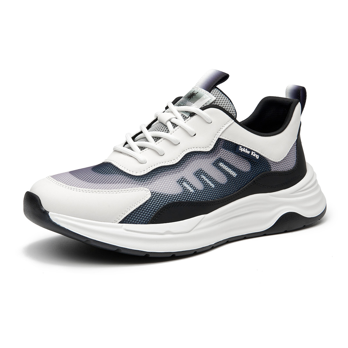 Повседневные кроссовки мужские низкие бело-черные Spider King
Повседневные кроссовки мужские низкие бело-черные Spider King