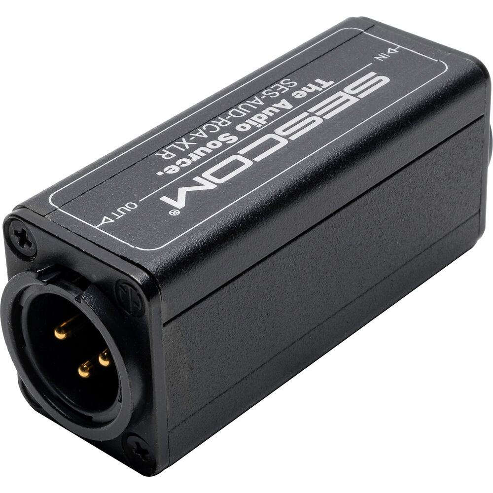 Sescom 1-Channel RCA to XLR Unbalanced to SES-AUD-RCA-XLR
Sescom 1-Channel RCA to XLR Unbalanced to SES-AUD-RCA-XLR