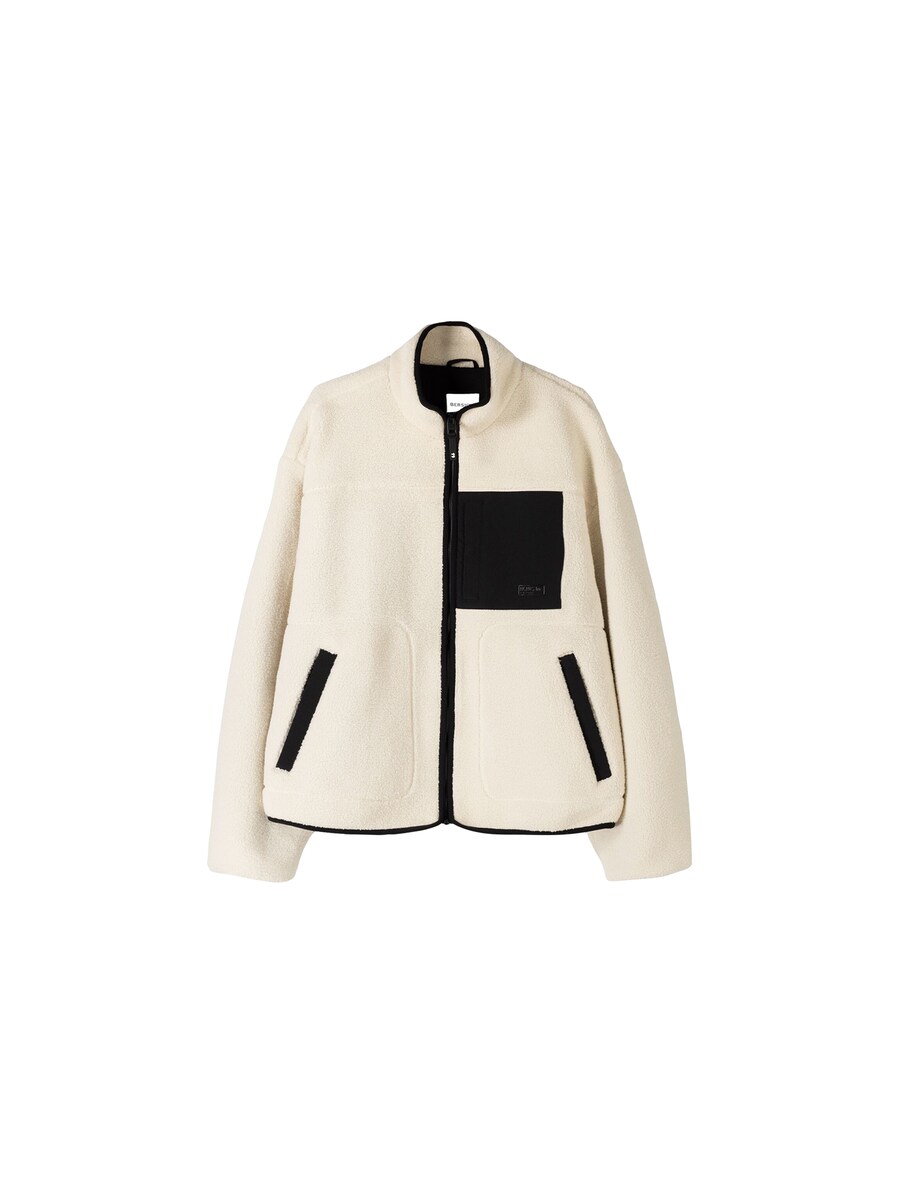 Флисовая куртка Bershka, экрю
Флисовая куртка Bershka, экрю