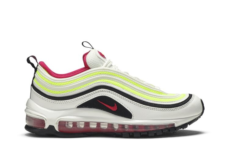 Кроссовки Nike Air Max 97 GS 'White Rush Pink Volt', белый 
Кроссовки Nike Air Max 97 GS 'White Rush Pink Volt', белый