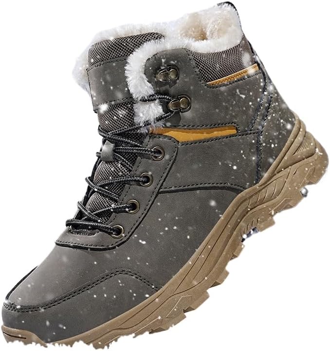 Мужские водонепроницаемые зимние ботинки Hhhchpm, утепленные, с теплой подкладкой, для холодной погоды, нескользящие ботинки для пеших прогулок и походов, серый
Мужские водонепроницаемые зимние ботинки Hhhchpm, утепленные, с теплой подкладкой, для холодной погоды, нескользящие ботинки для пеших прогулок и походов, серый