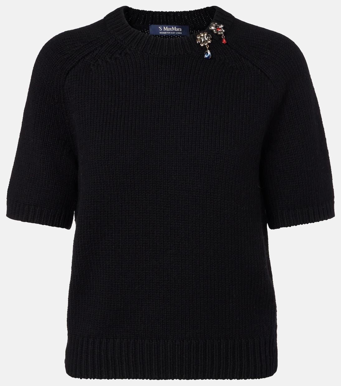 Топ из шерсти и кашемира Pepli S Max Mara, Nero
Топ из шерсти и кашемира Pepli S Max Mara, Nero