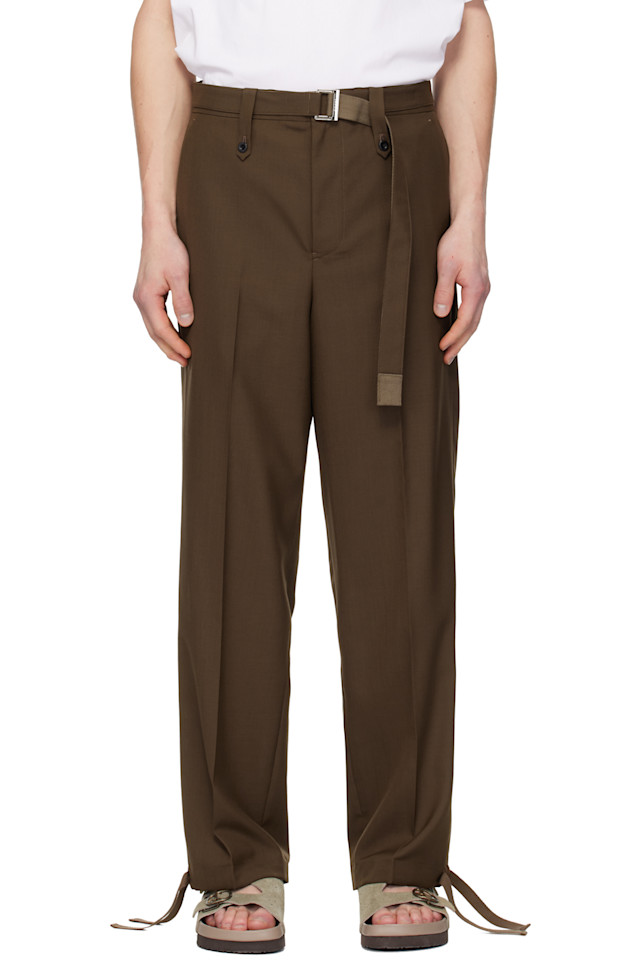 Брюки от костюма Sacai, коричневый
Брюки от костюма Sacai, коричневый