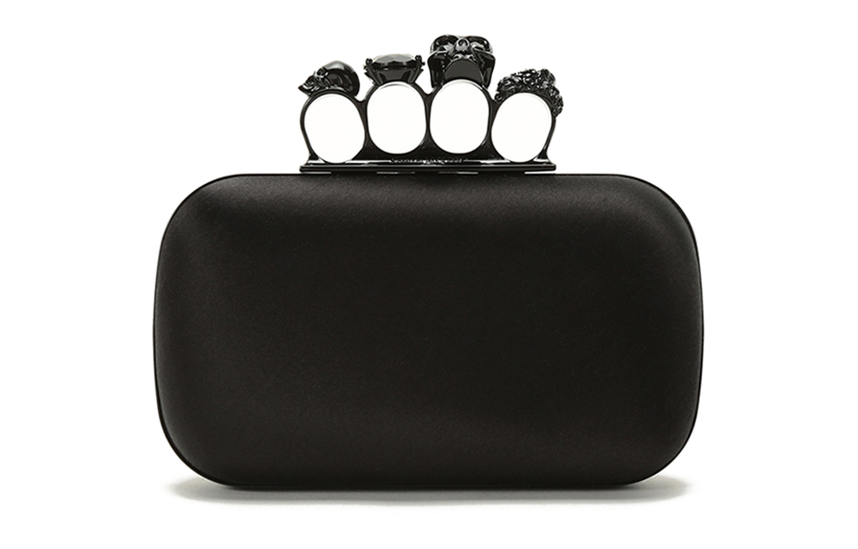 Женская черная тканевая клатч Alexander McQueen
Женская черная тканевая клатч Alexander McQueen