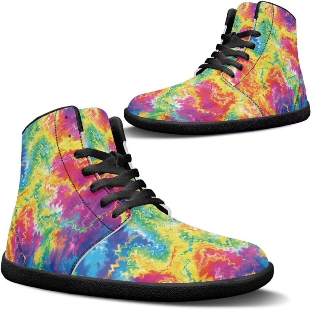 Мужские обувь легкая с широкой носочной частью, противоскользящие кроссовки на высокой подошве с нулевым перепадом для бега Getelinseng, Rainbow Tie Dye
Мужские обувь легкая с широкой носочной частью, противоскользящие кроссовки на высокой подошве с нулевым перепадом для бега Getelinseng, Rainbow Tie Dye