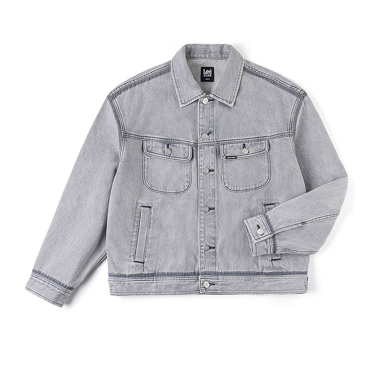 Lee Джинсовая куртка Unisex Light Gray Lapel Moderate Straight Fit
Lee Джинсовая куртка Unisex Light Gray Lapel Moderate Straight Fit
